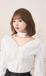 モデル：158cm（着用サイズ：FREE　着用カラー：WHT）