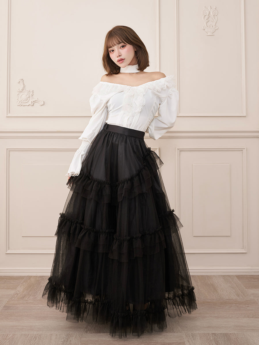 モデル：158cm（着用サイズ：FREE　着用カラー：BLK）