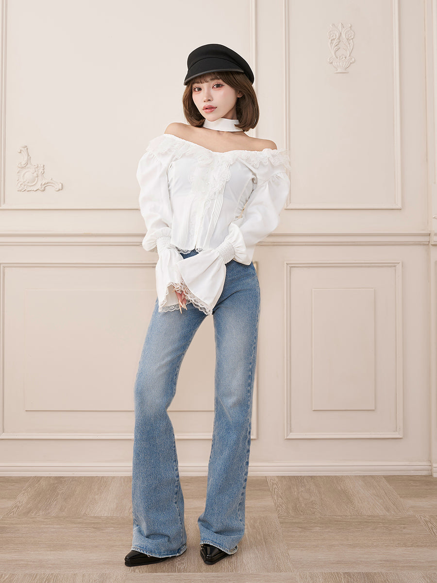 モデル：158cm（着用サイズ：FREE　着用カラー：WHT）