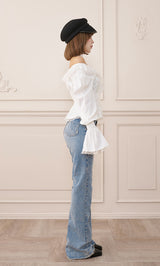モデル：158cm（着用サイズ：FREE　着用カラー：WHT）
