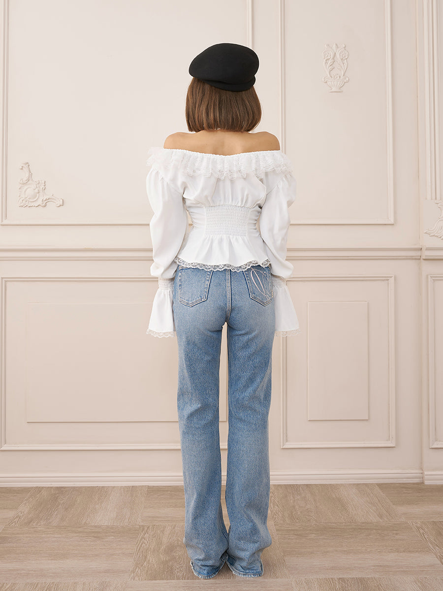 モデル：158cm（着用サイズ：FREE　着用カラー：WHT）