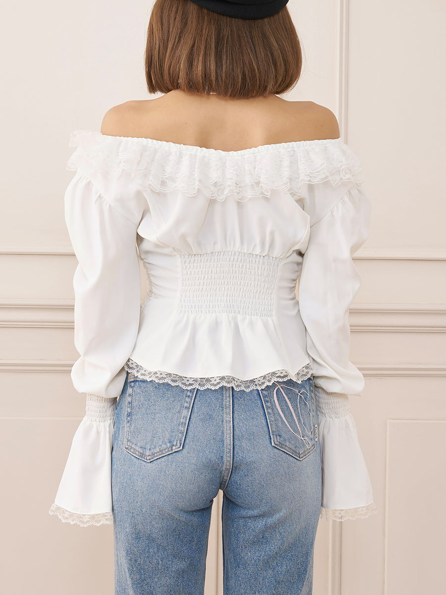 モデル：158cm（着用サイズ：FREE　着用カラー：WHT）