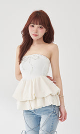 モデル：158cm（着用サイズ：FREE　着用カラー：WHT）