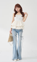 モデル：158cm（着用サイズ：FREE　着用カラー：WHT）
