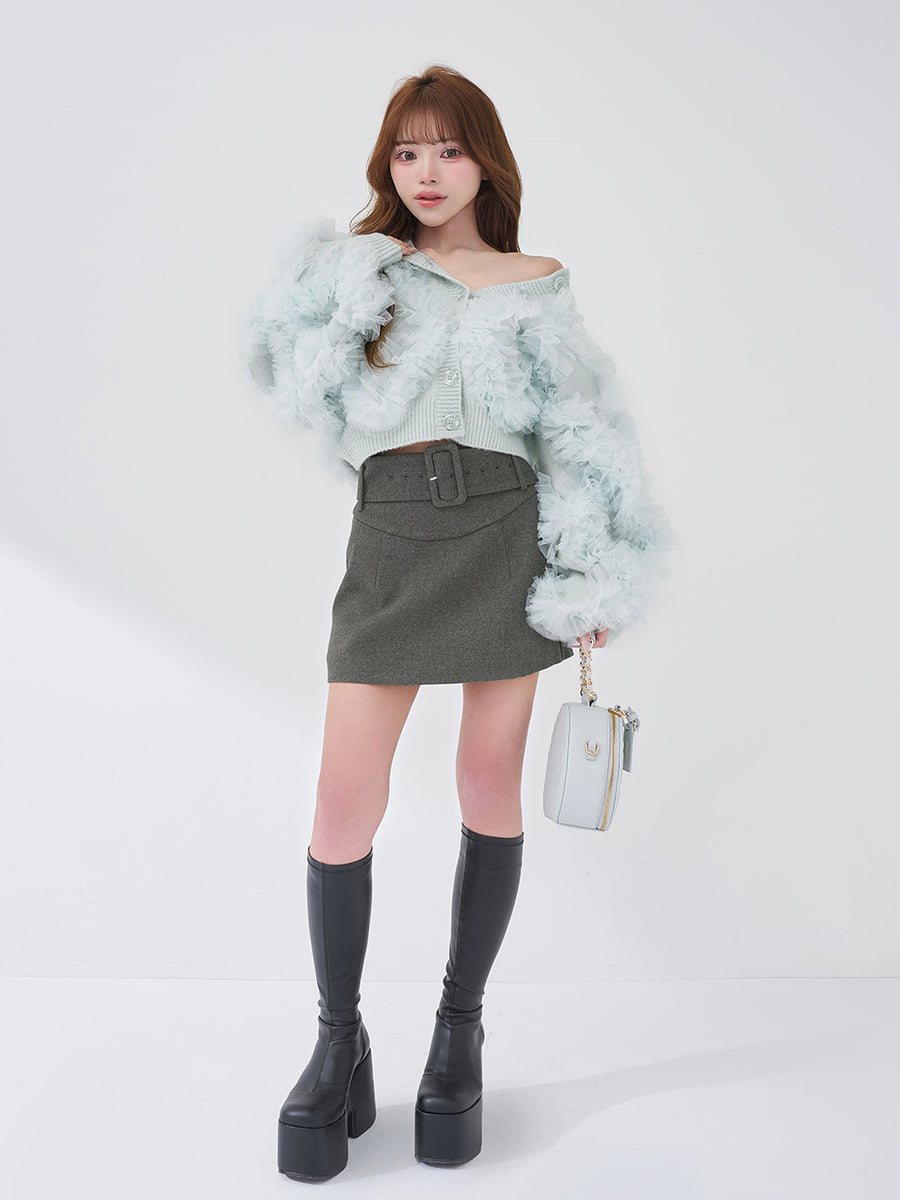 モデル：158cm（着用サイズ：FREE　着用カラー：SAX）