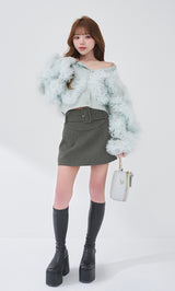 モデル：158cm（着用サイズ：FREE　着用カラー：SAX）