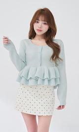 モデル：158cm（着用サイズ：FREE　着用カラー：SAX）