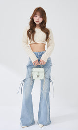 モデル：158cm（着用サイズ：FREE　着用カラー：IVO）