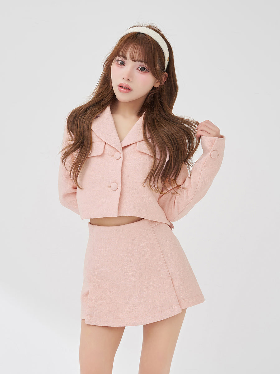 モデル：158cm（着用サイズ：S　着用カラー：PNK）