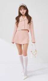 モデル：158cm（着用サイズ：S　着用カラー：PNK）