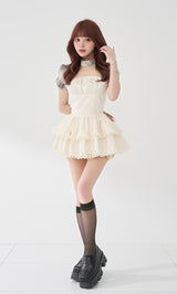 モデル：158cm（着用サイズ：FREE　着用カラー：IVO）