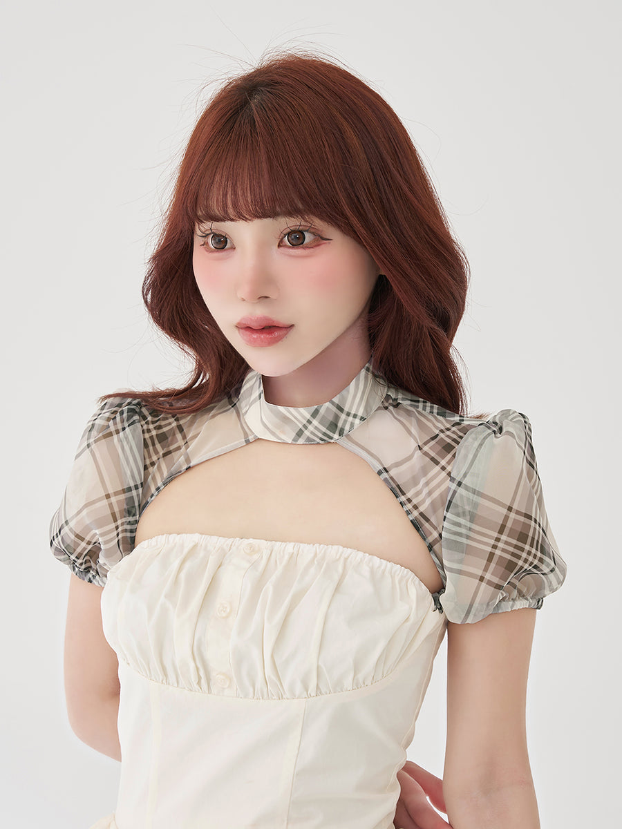 モデル：158cm（着用サイズ：FREE　着用カラー：IVO）