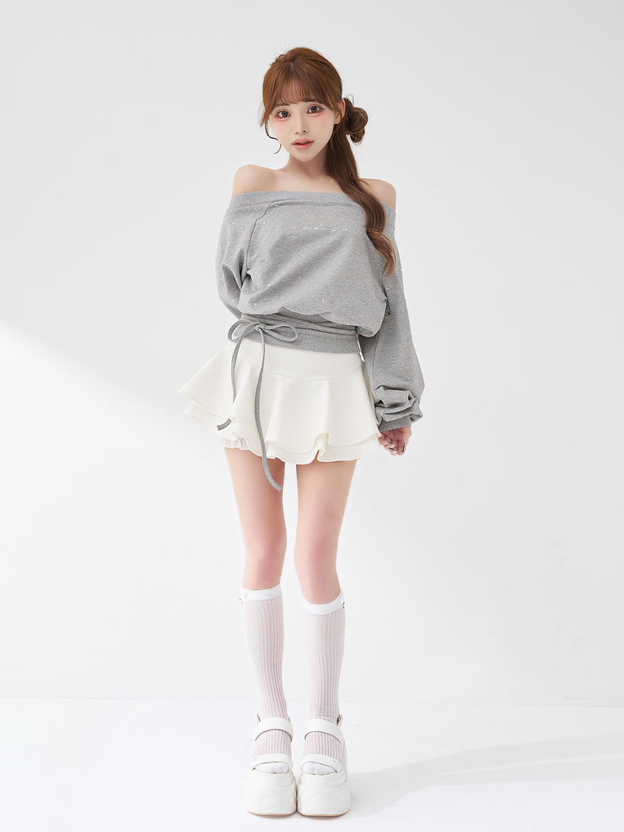 モデル：158cm（着用サイズ：FREE　着用カラー：GRY）