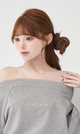 モデル：158cm（着用サイズ：FREE　着用カラー：GRY）