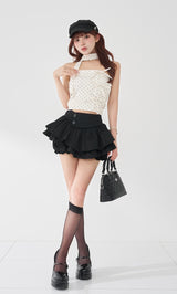 モデル：158cm（着用サイズ：FREE　着用カラー：BLK）