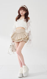 モデル：158cm（着用サイズ：FREE　着用カラー：BEG）