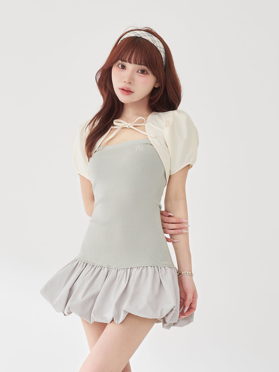 モデル：158cm（着用サイズ：FREE　着用カラー：GRY）