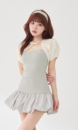 モデル：158cm（着用サイズ：FREE　着用カラー：GRY）