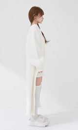 モデル：158cm（着用サイズ：FREE　着用カラー：WHT）