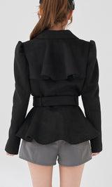 モデル：158cm（着用サイズ：FREE　着用カラー：BLK）