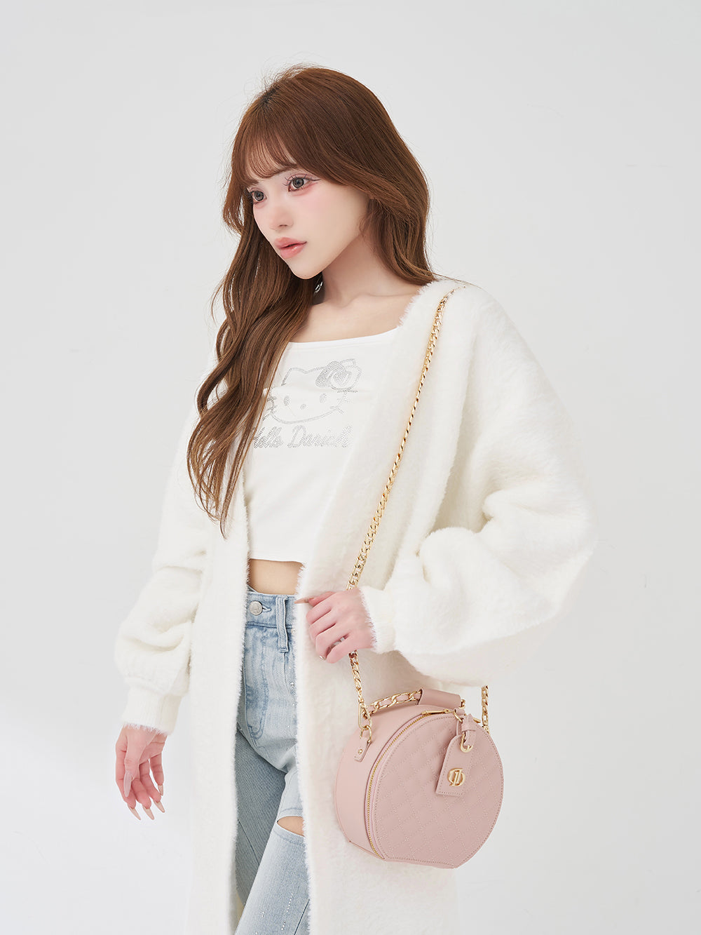 Darich キルティングサークルバッグ ピンク キルティングサークルバッグ – Darich