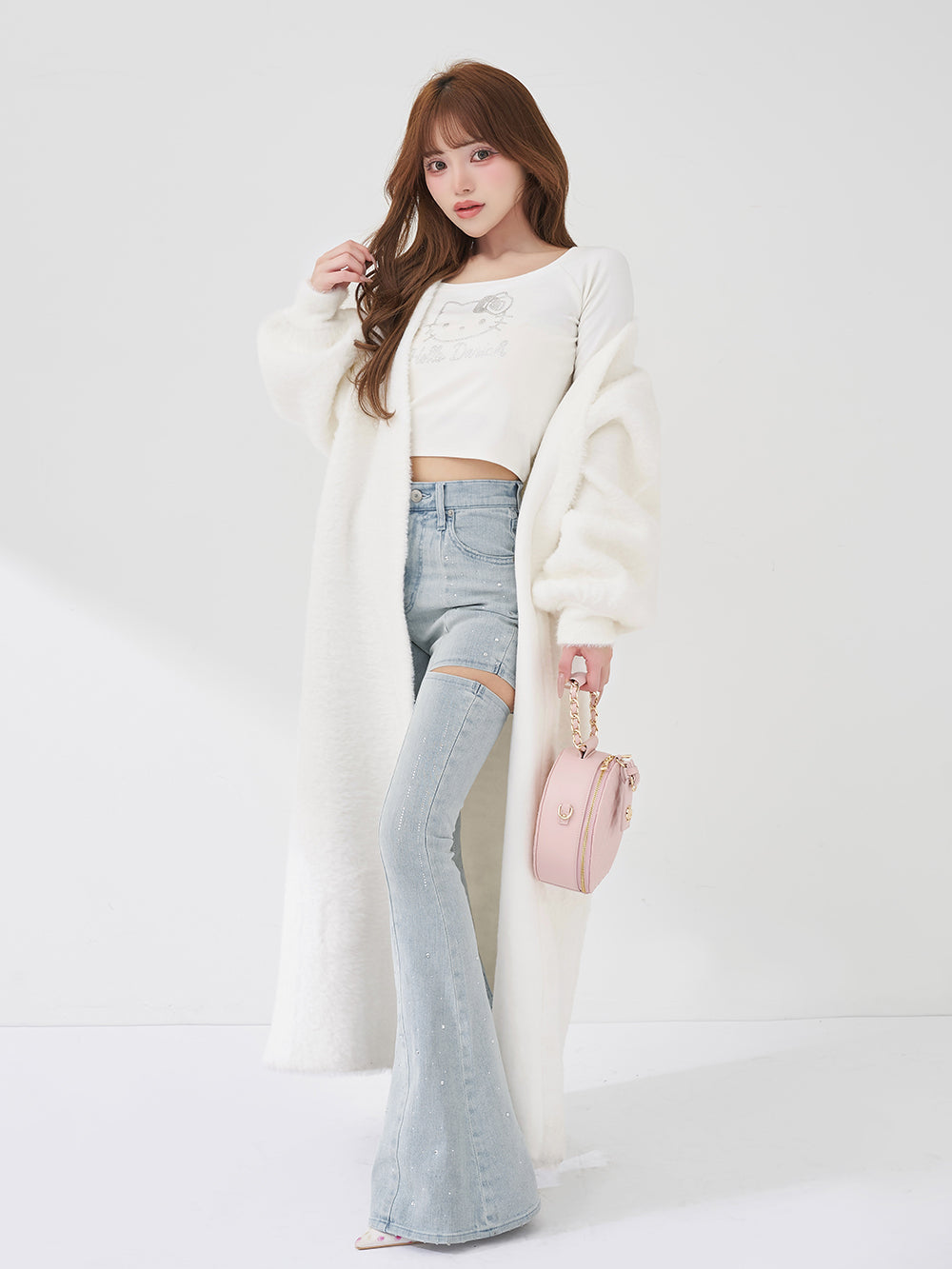 シャギーワンピロングカーデセット – Darich