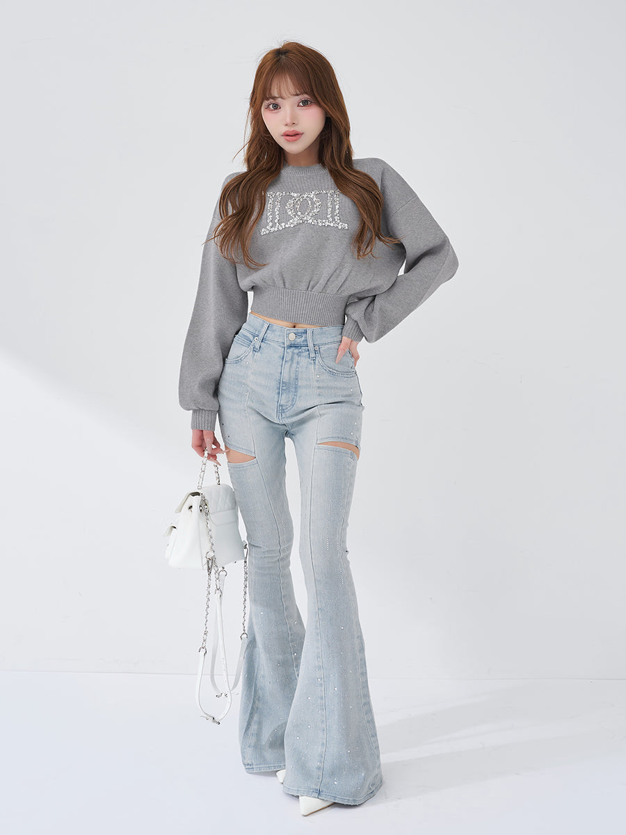 モデル：158cm（着用サイズ：FREE　着用カラー：GRY）