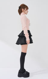 モデル：158cm（着用サイズ：FREE　着用カラー：BLK）