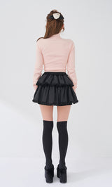 モデル：158cm（着用サイズ：FREE　着用カラー：BLK）