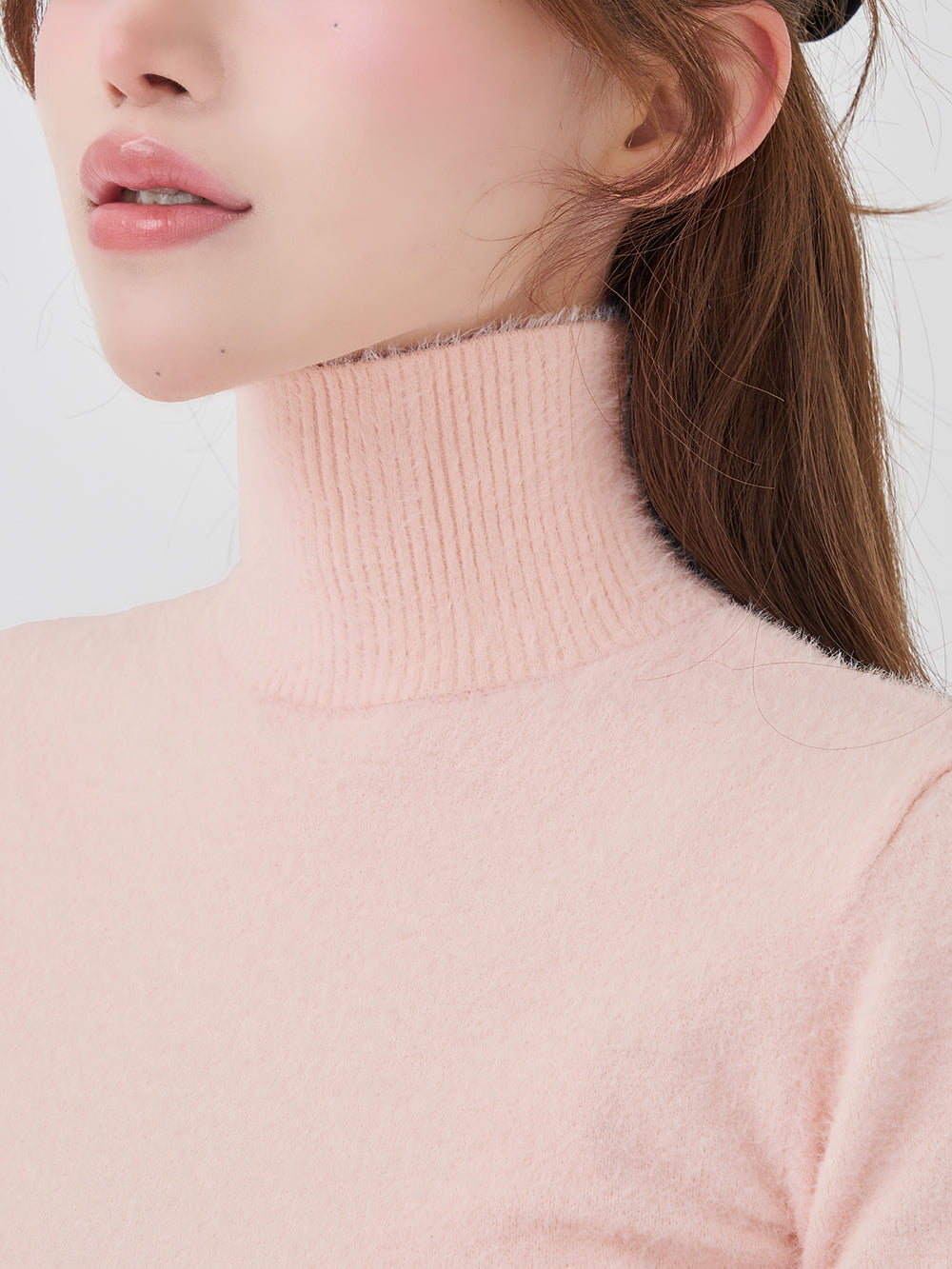 ハイネックシャギーニットトップス – Darich