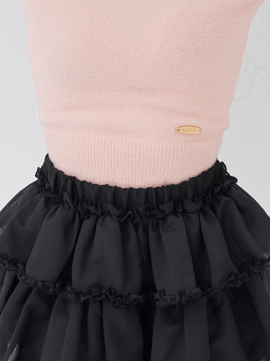 モデル：158cm（着用サイズ：FREE　着用カラー：BLK）