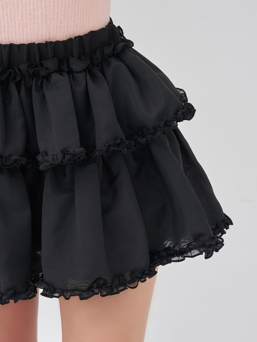 モデル：158cm（着用サイズ：FREE　着用カラー：BLK）