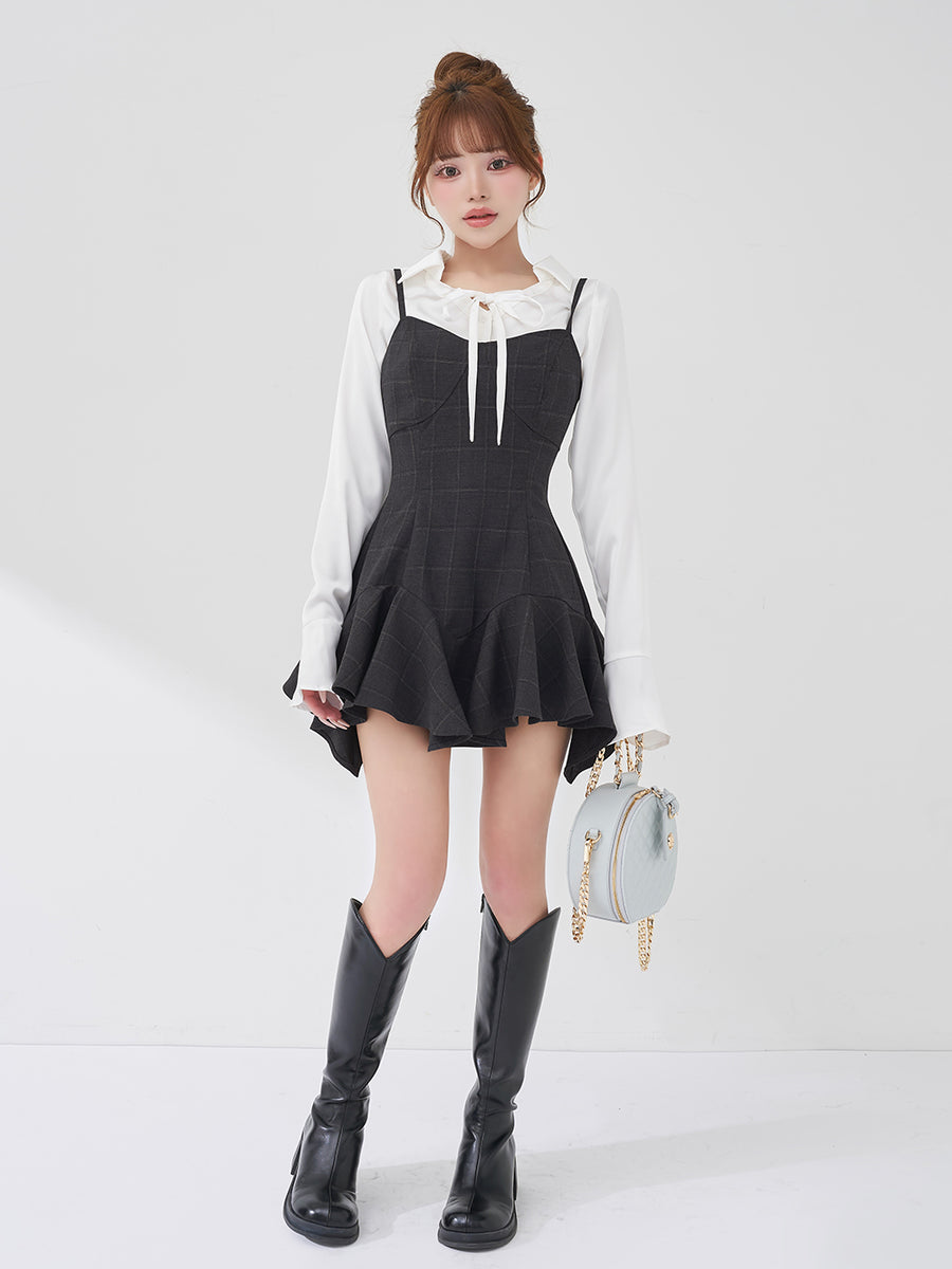 モデル：158cm（着用サイズ：FREE　着用カラー：C-GRY）