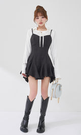 Darich ダーリッチ レイヤードランダムヘムチェックミニワンピース FL レイヤードランダムヘムチェックミニワンピース – Darich
