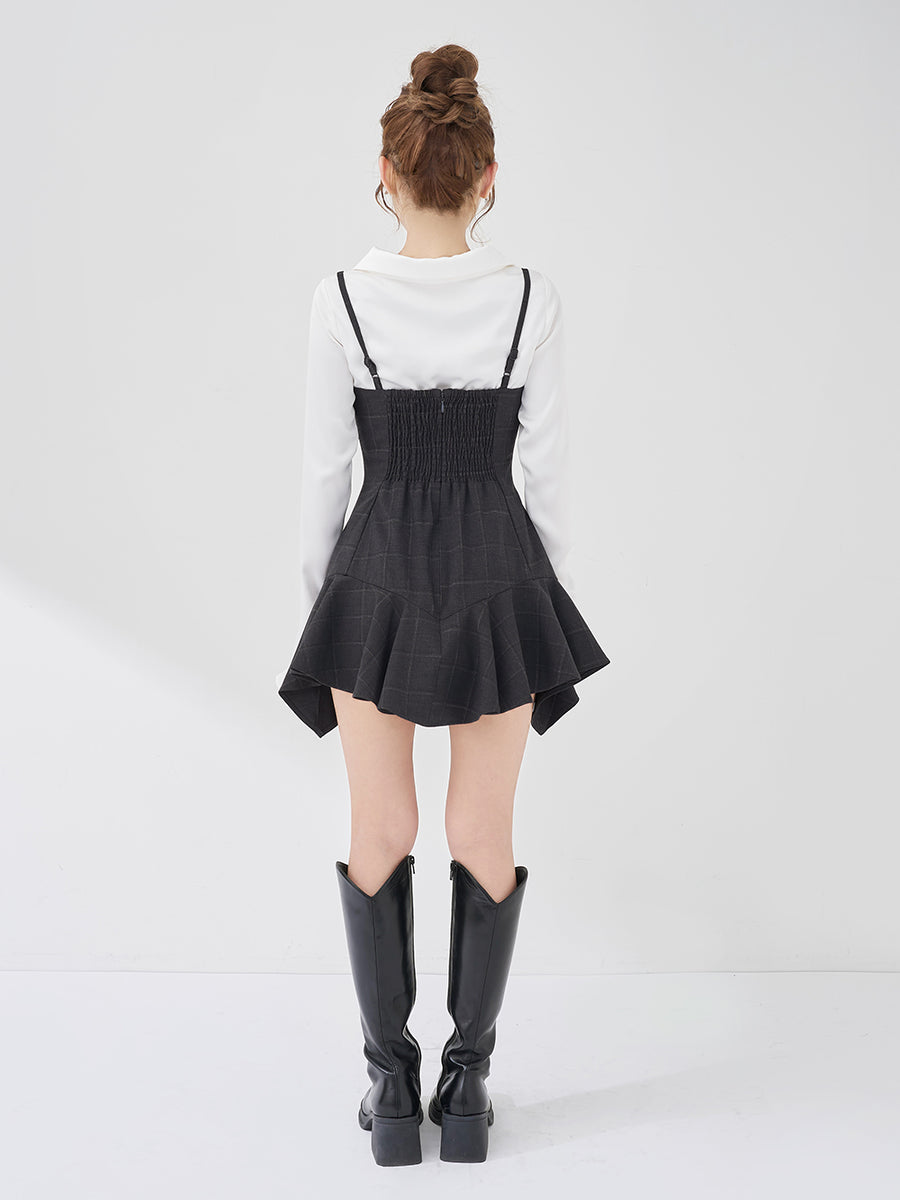 モデル：158cm（着用サイズ：FREE　着用カラー：C-GRY）
