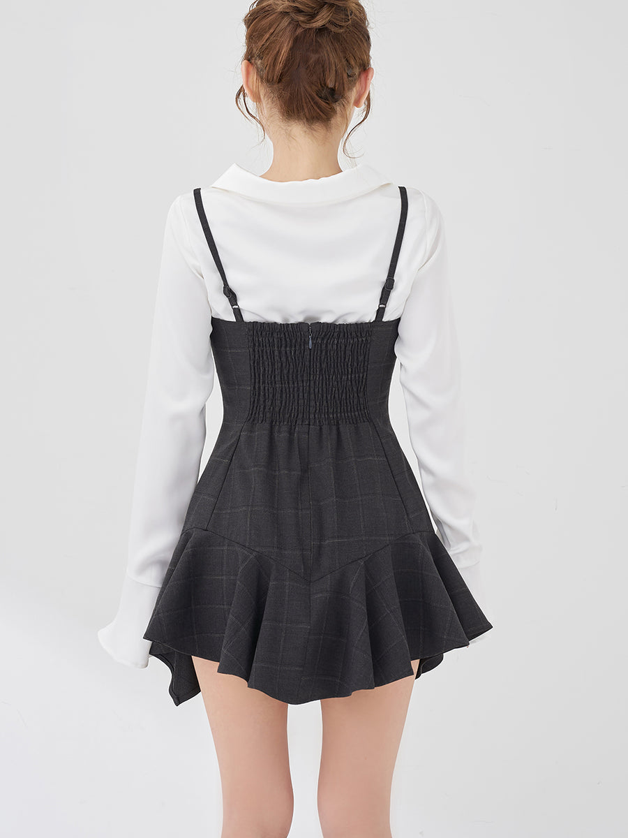 モデル：158cm（着用サイズ：FREE　着用カラー：C-GRY）