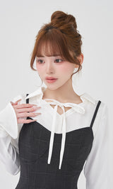 モデル：158cm（着用サイズ：FREE　着用カラー：C-GRY）