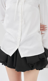 モデル：158cm（着用サイズ：FREE　着用カラー：C-GRY）