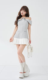モデル：158cm（着用サイズ：FREE　着用カラー：GRY）