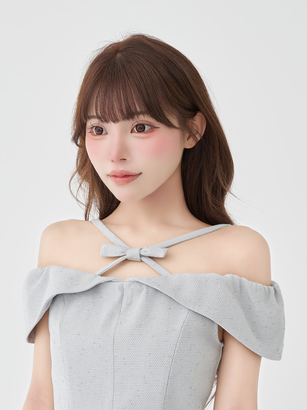 モデル：158cm（着用サイズ：FREE　着用カラー：GRY）