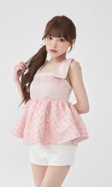 モデル：158cm（着用サイズ：FREE　着用カラー：PNK）