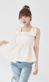 モデル：158cm（着用サイズ：FREE　着用カラー：WHT）