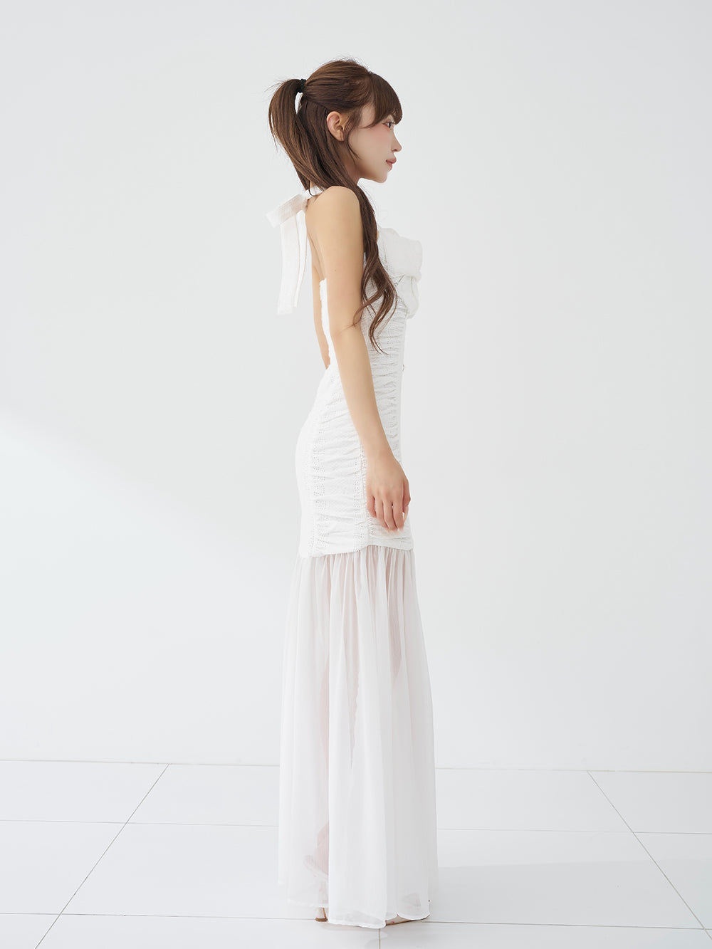モデル：158cm（着用サイズ：FREE　着用カラー：WHT）