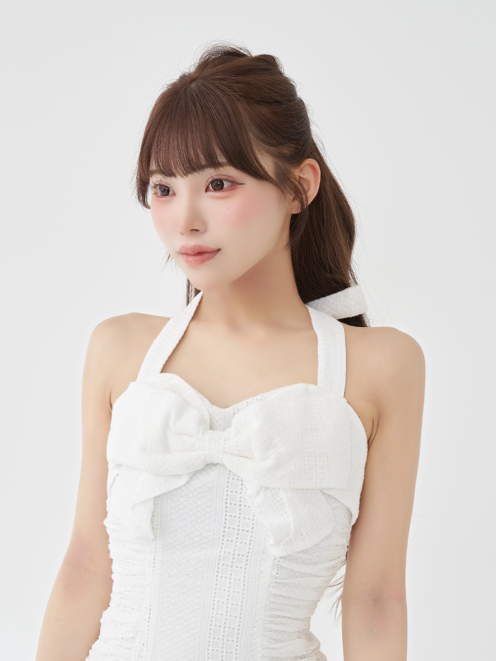 モデル：158cm（着用サイズ：FREE　着用カラー：WHT）