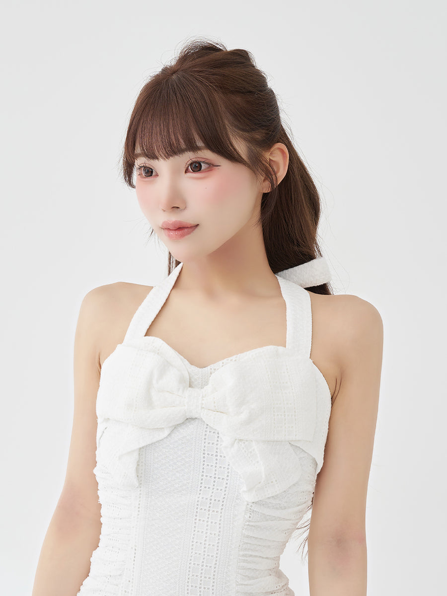 モデル：158cm（着用サイズ：FREE　着用カラー：WHT）