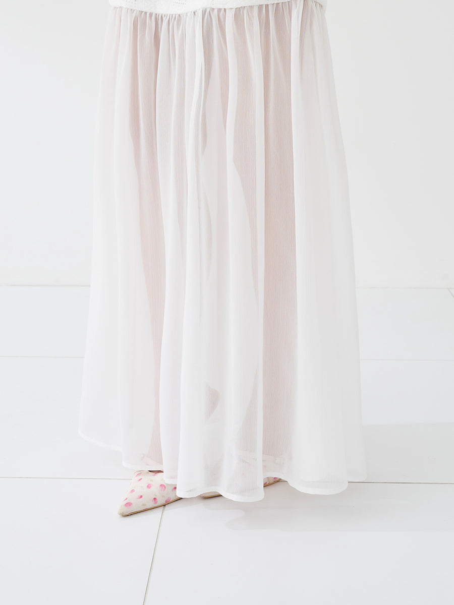 モデル：158cm（着用サイズ：FREE　着用カラー：WHT）