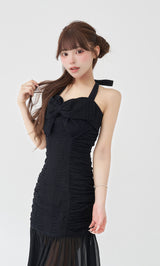 モデル：158cm（着用サイズ：FREE　着用カラー：BLK）