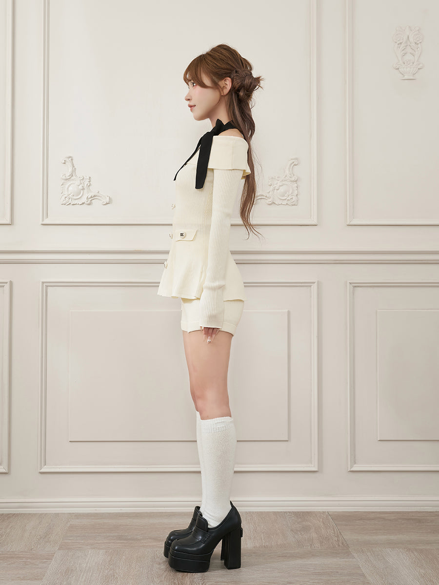 モデル：158cm（着用サイズ：FREE　着用カラー：WHT）