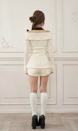 モデル：158cm（着用サイズ：FREE　着用カラー：WHT）
