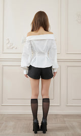 モデル：158cm（着用サイズ：FREE　着用カラー：WHT）